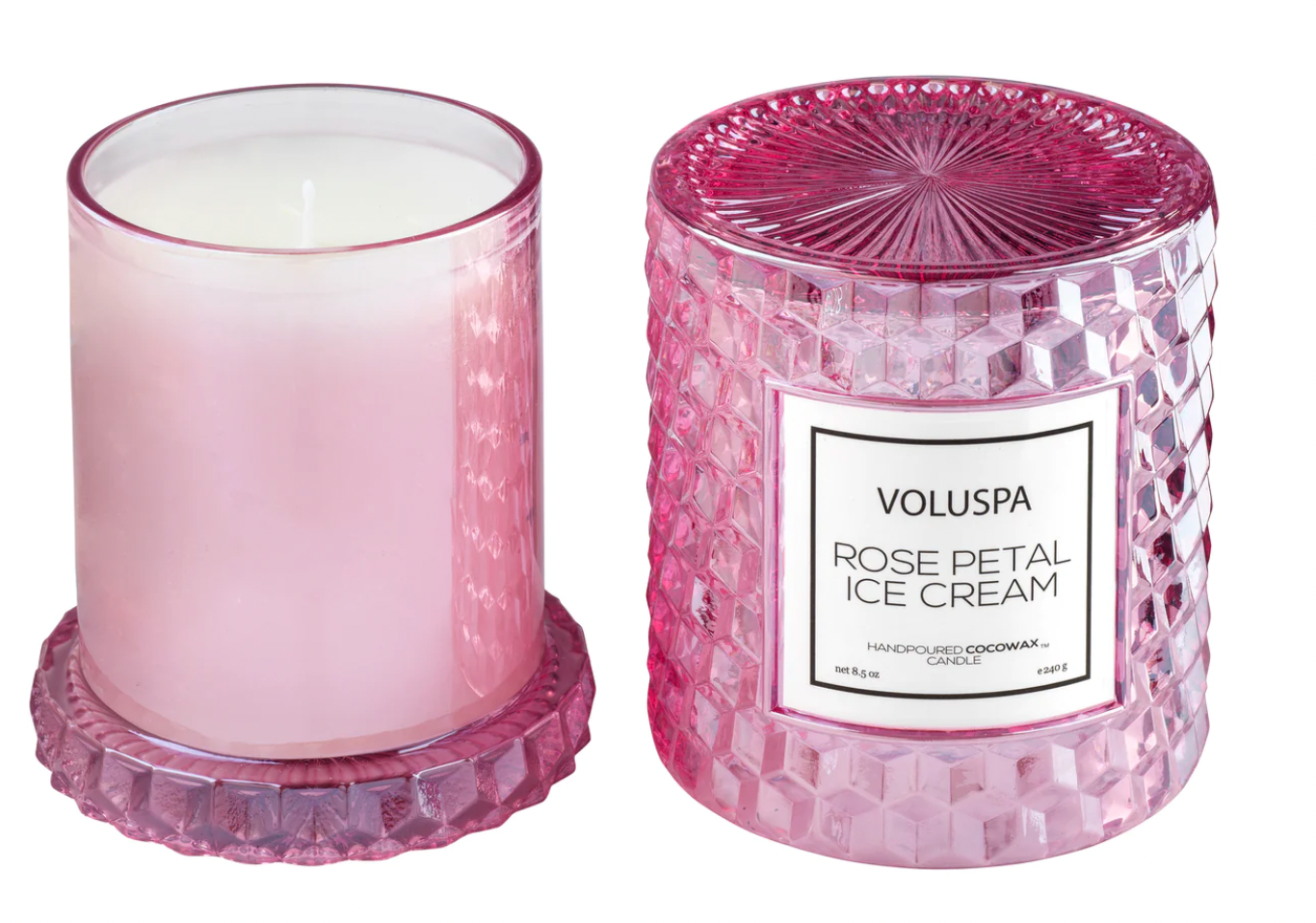 Rose Petal Ice Cream Candle