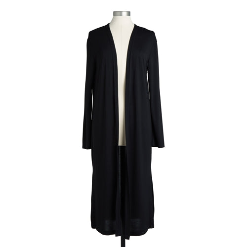 Black Bamboo long Cardigan S/M - Hair With A Cause Oncology Boutique