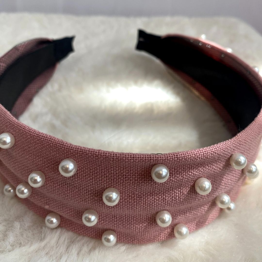 Pearl Denim Headband-Multiple Colors Available - Hair With A Cause   Oncology Boutique