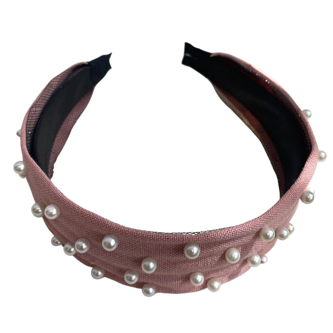 Pearl Denim Headband-Multiple Colors Available - Hair With A Cause   Oncology Boutique