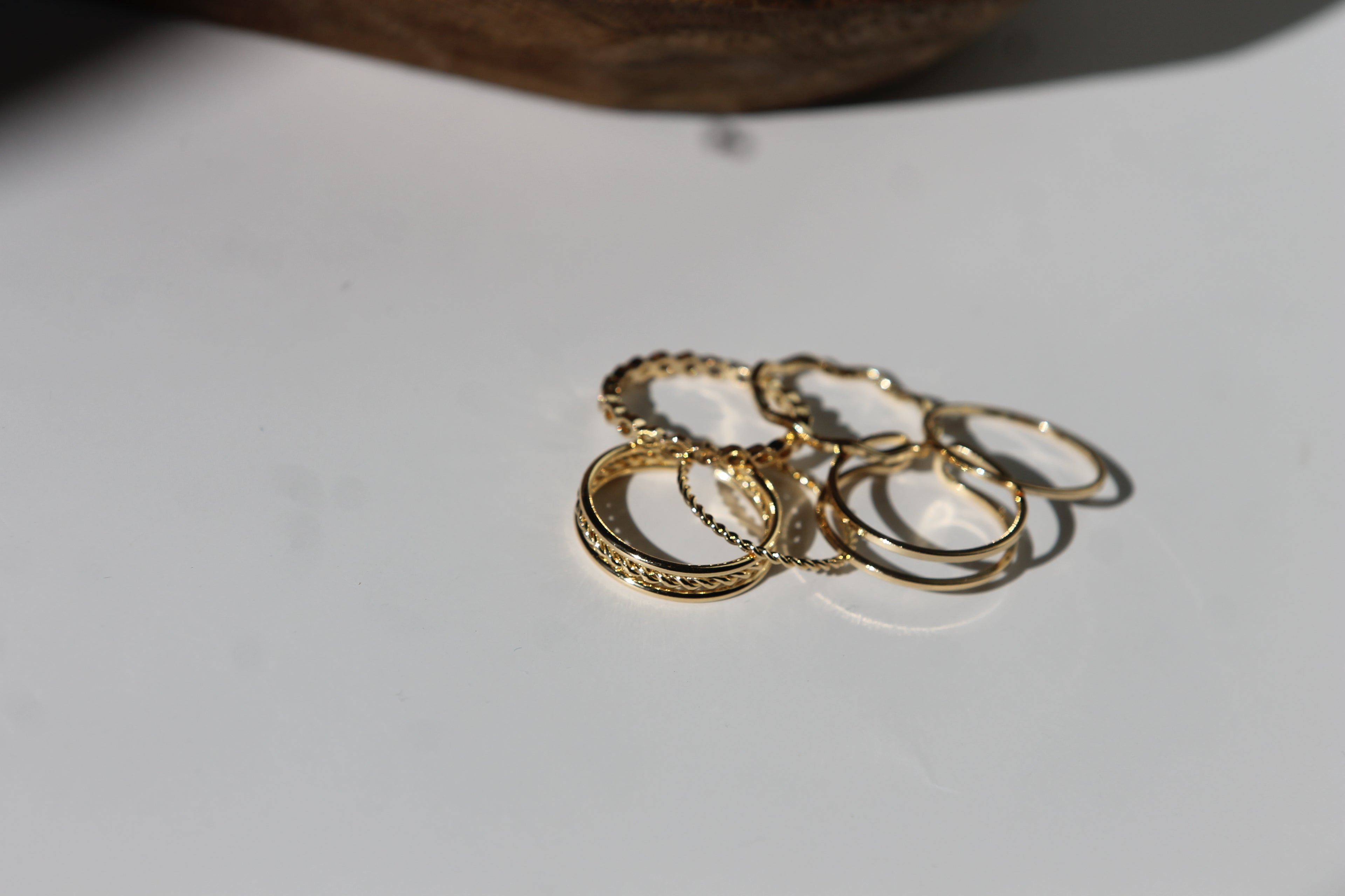 Set of 6 Dainty Rings