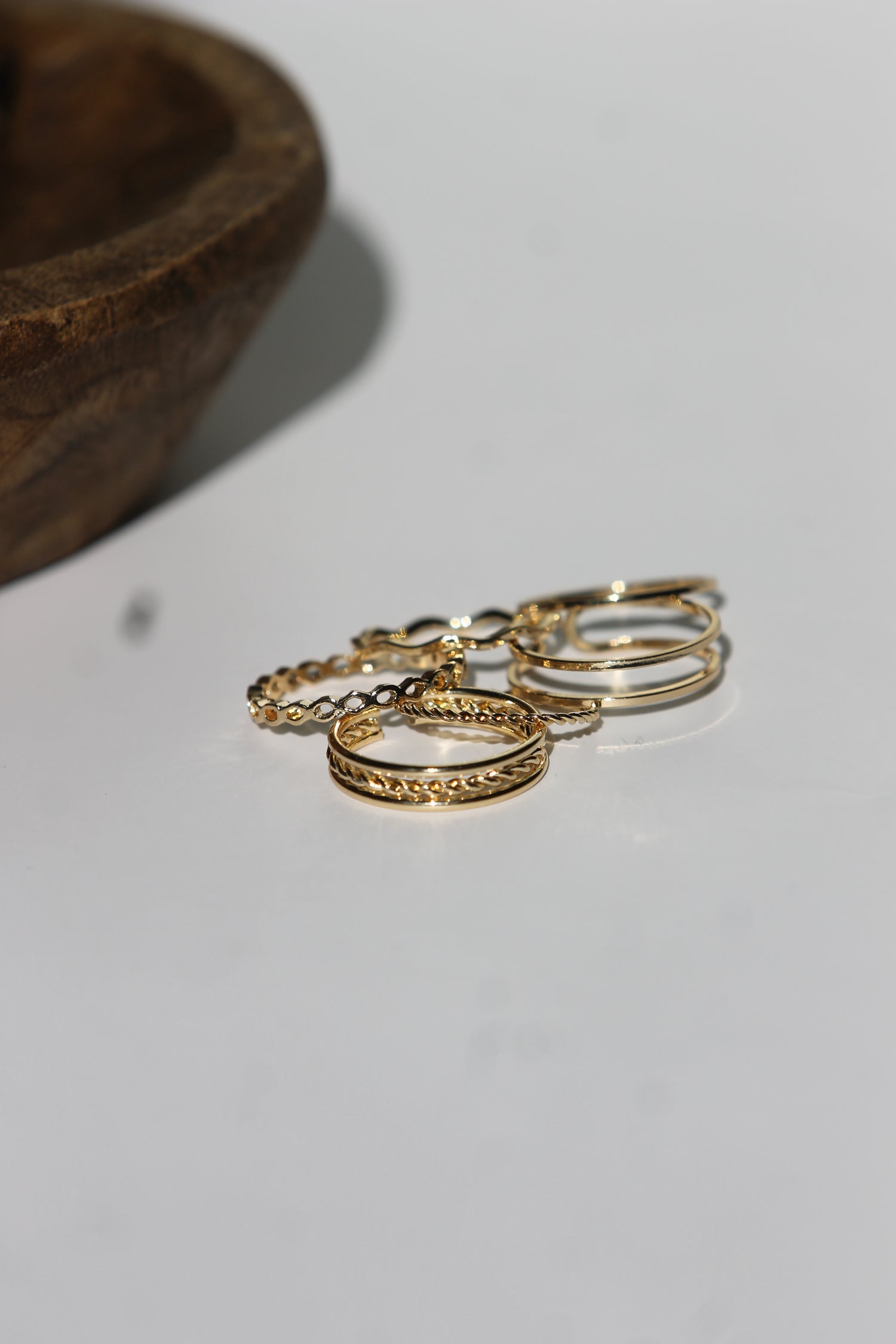 Set of 6 Dainty Rings