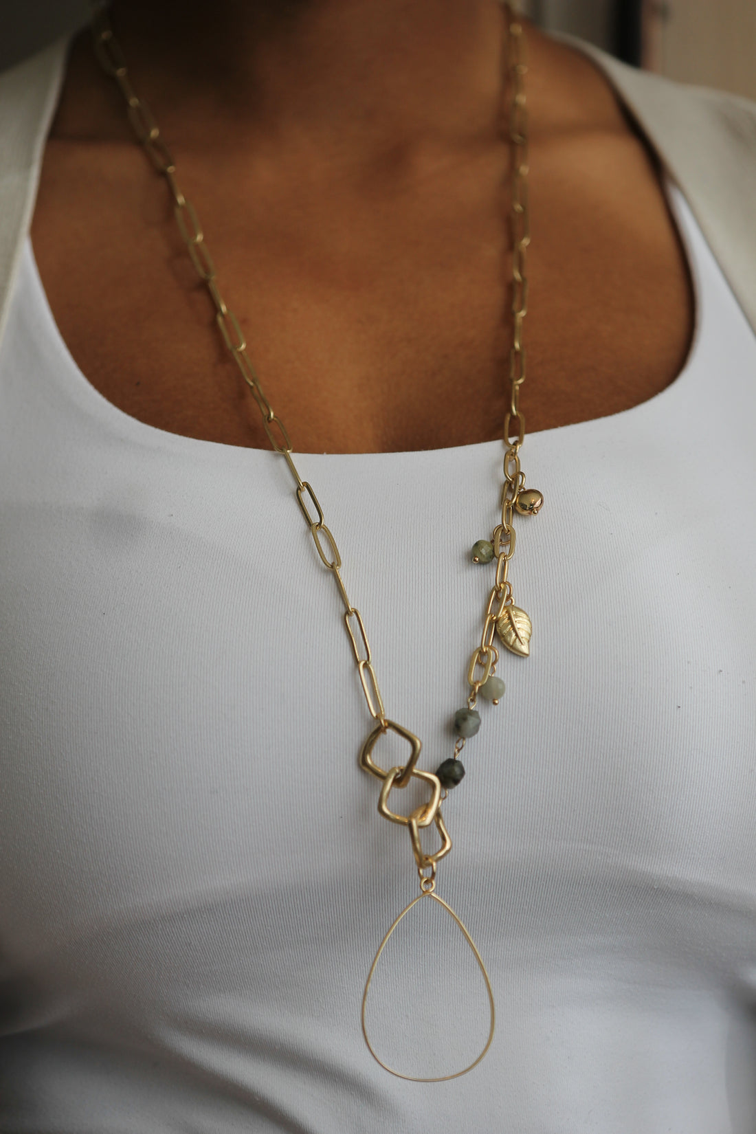 Long Gold Chain Necklace