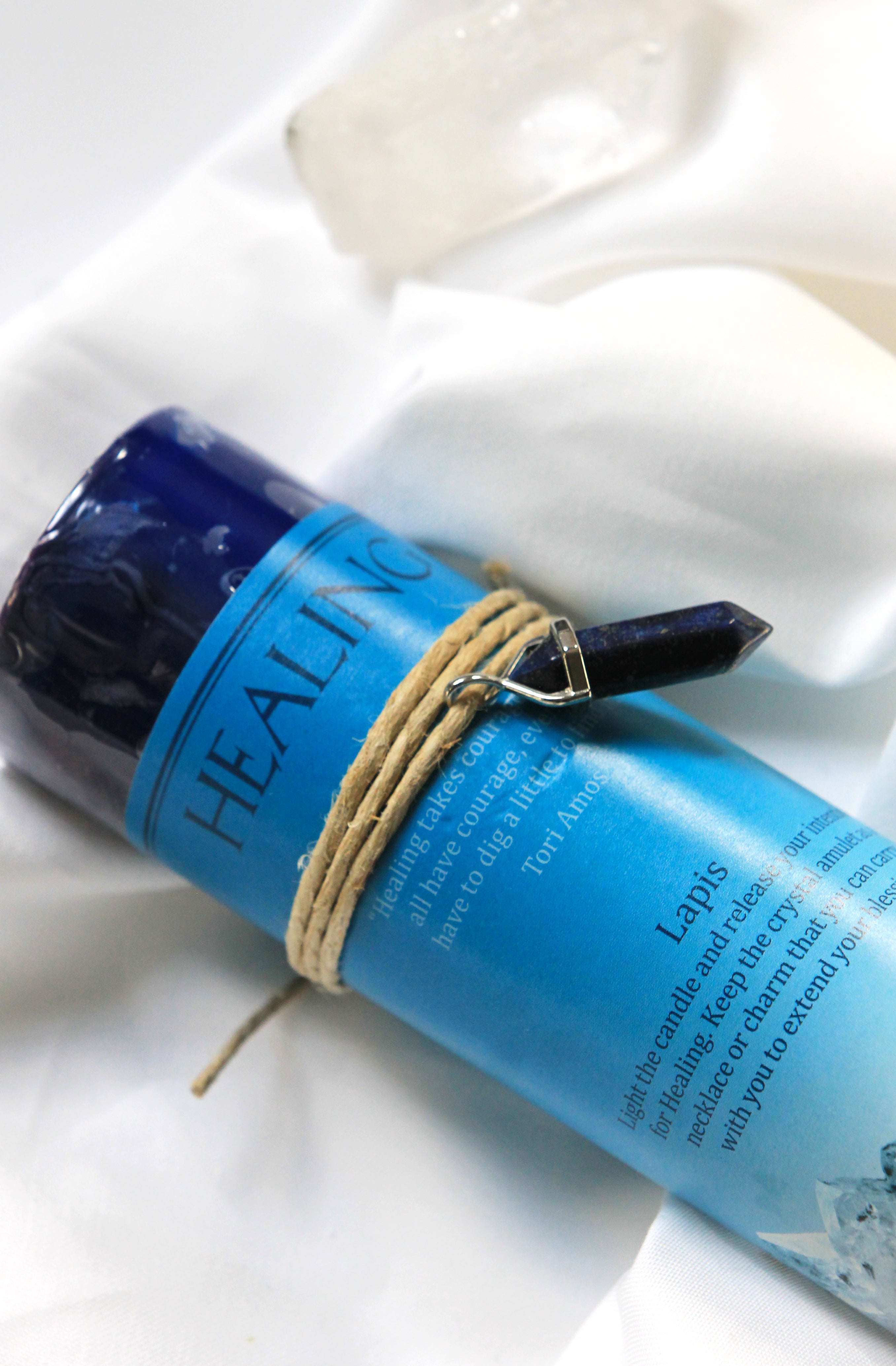 Crystal Energy Pendant Candle
