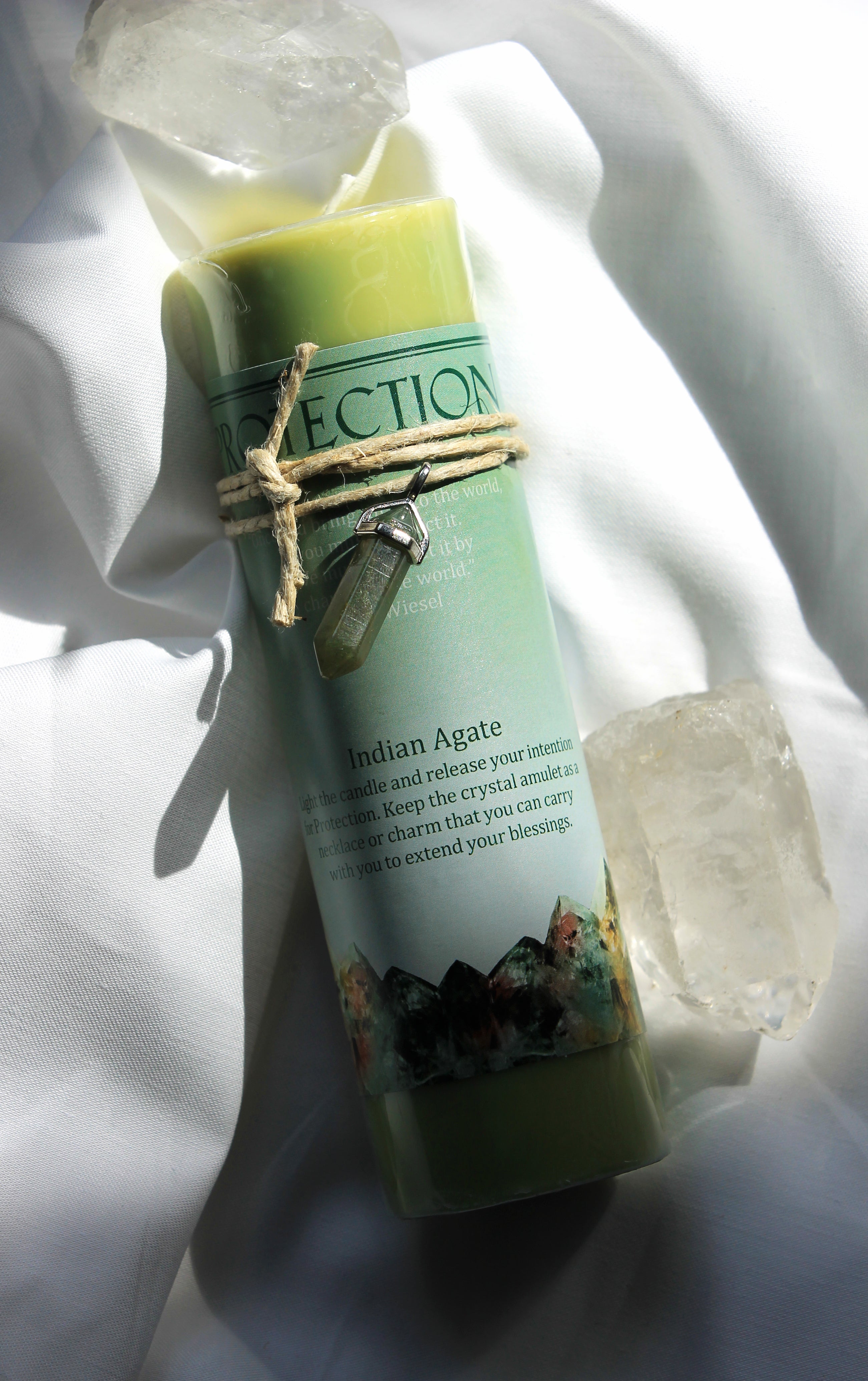 Crystal Energy Pendant Candle