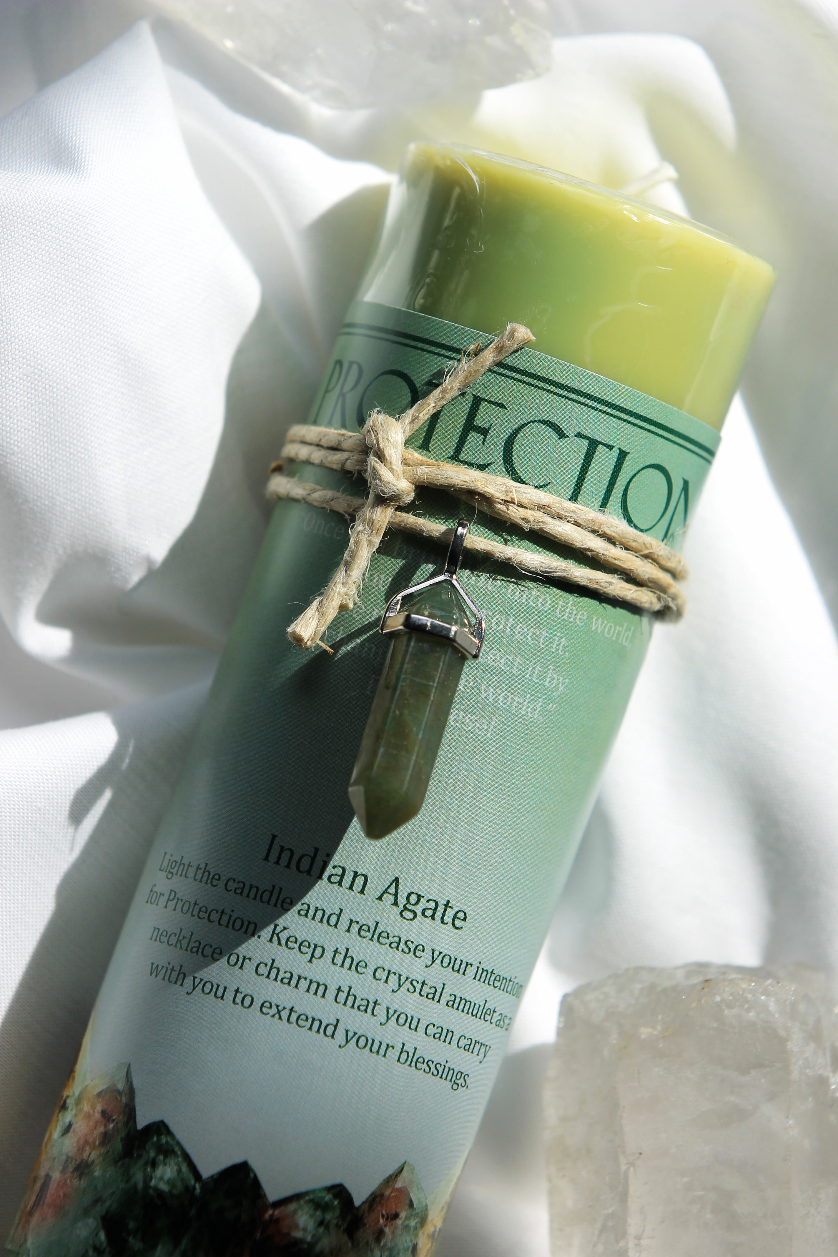Crystal Energy Pendant Candle