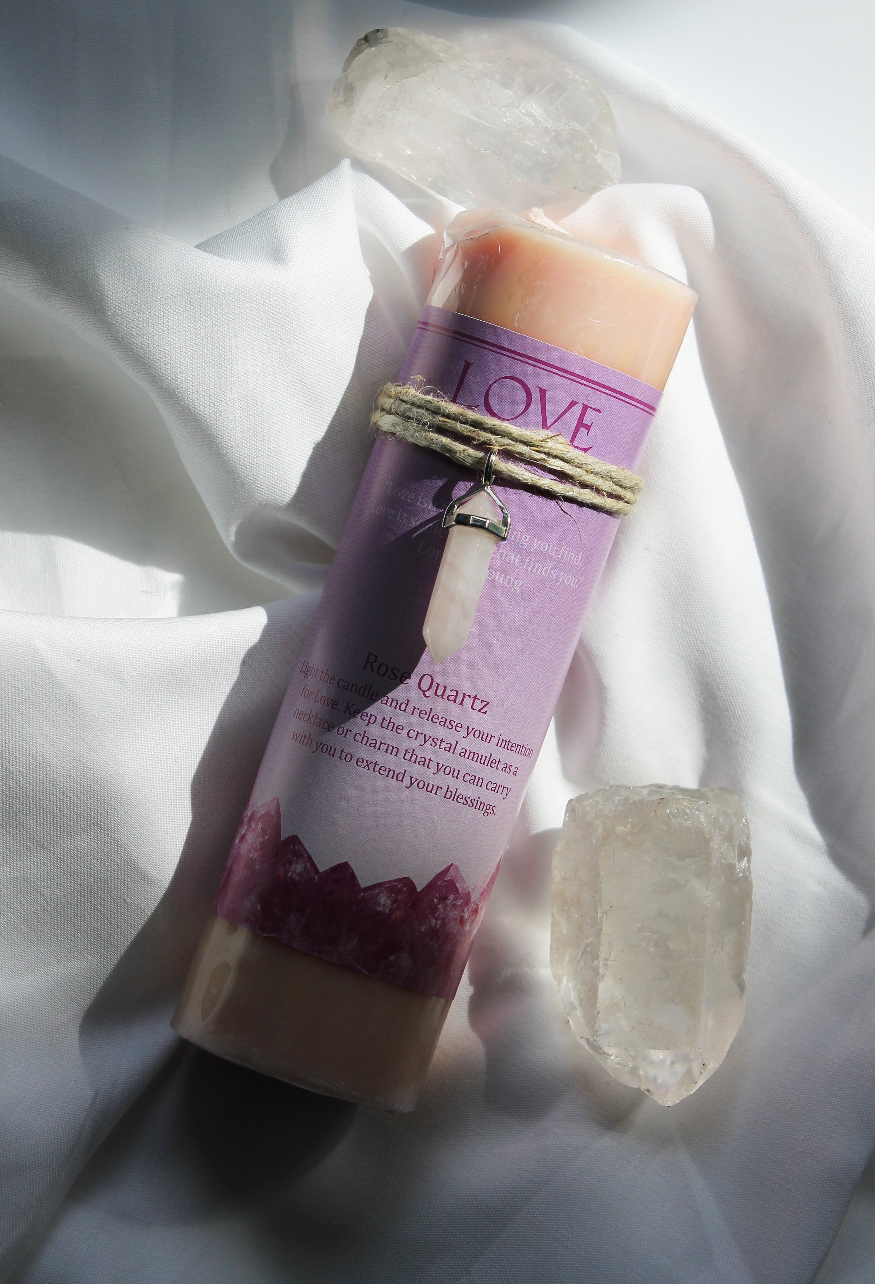 Crystal Energy Pendant Candle