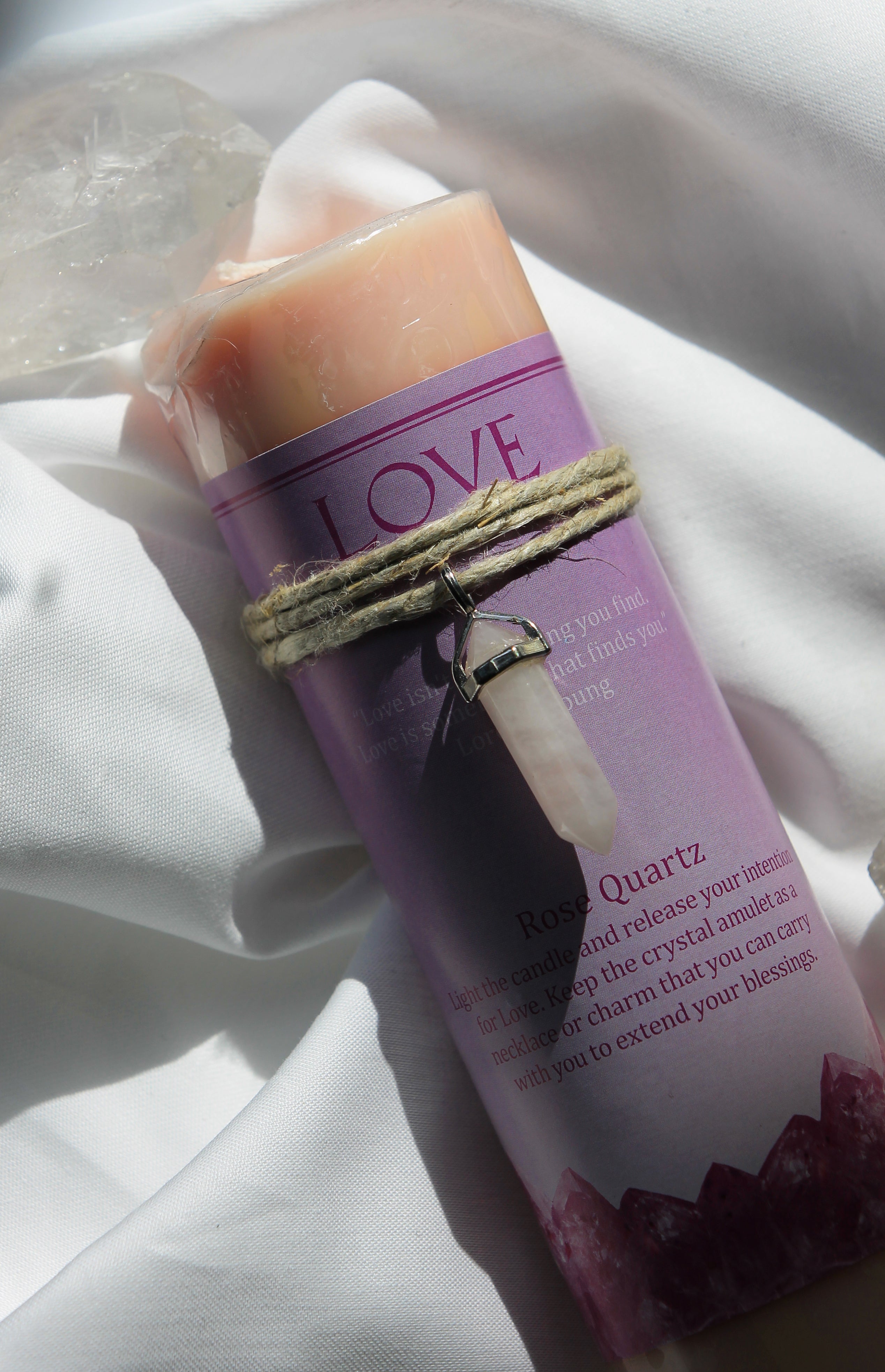Crystal Energy Pendant Candle