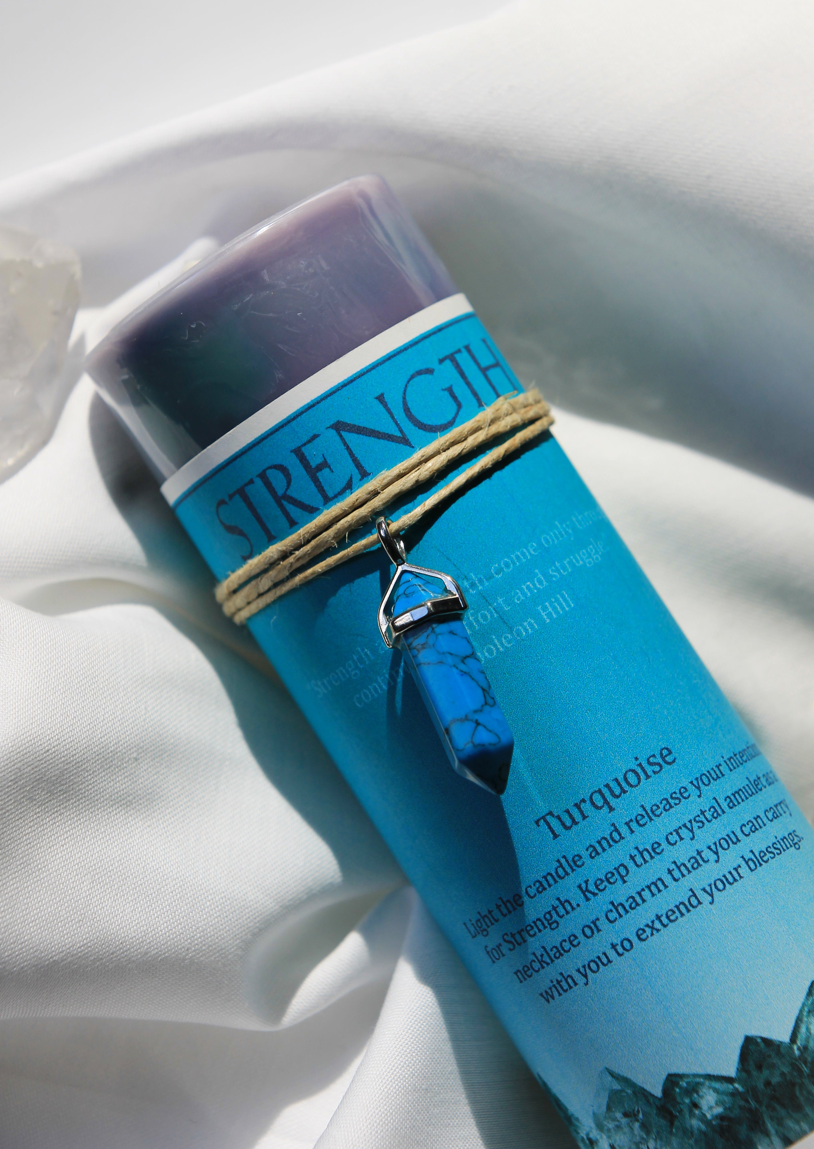 Crystal Energy Pendant Candle