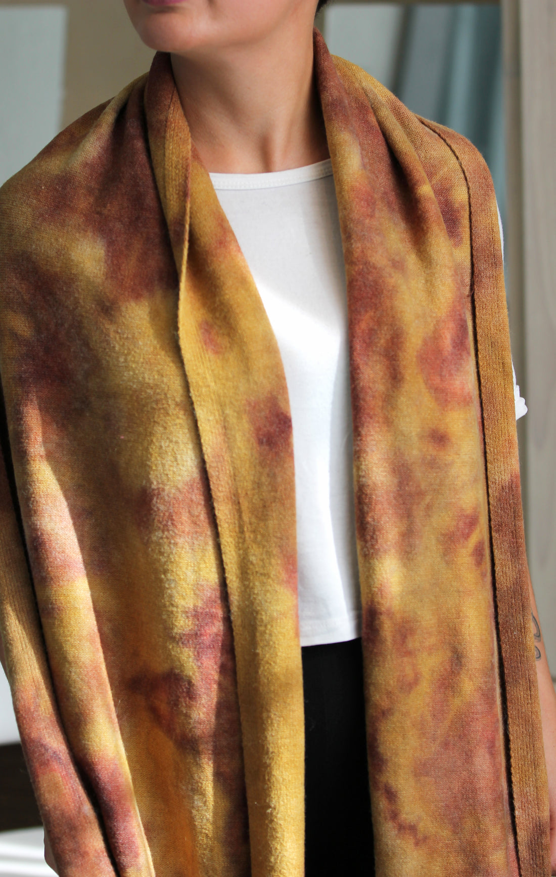 Bufanda Tie Dye Musgo Oscuro