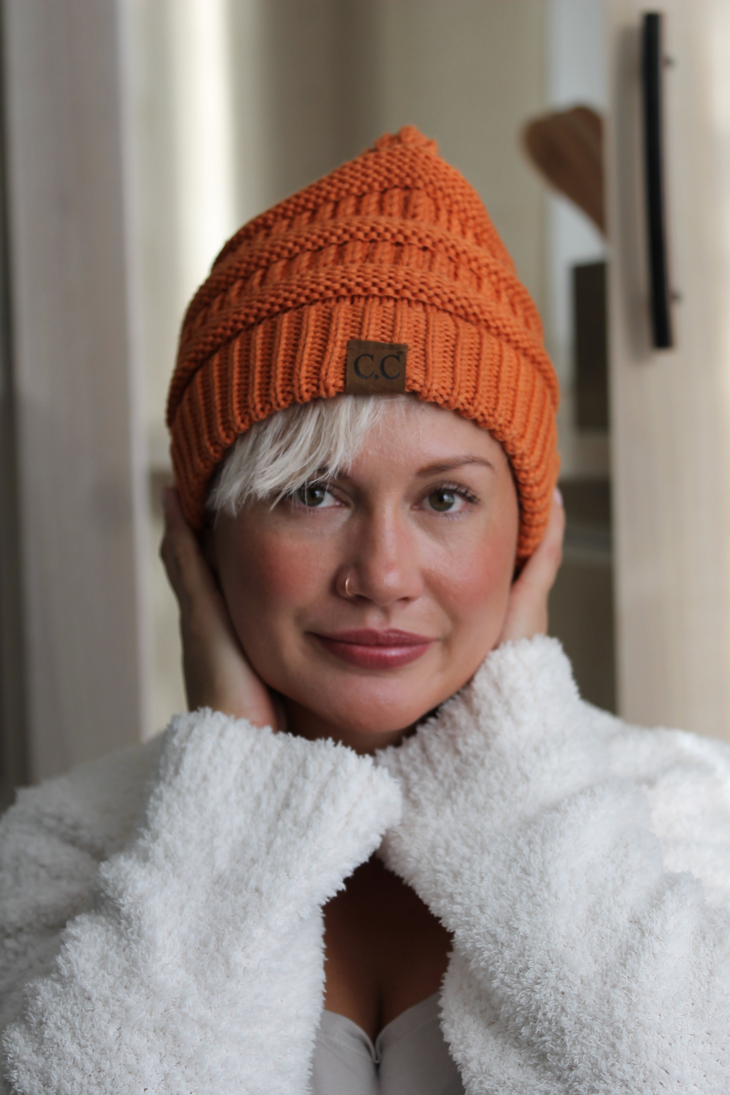 Criss-Cross Knit Beanie