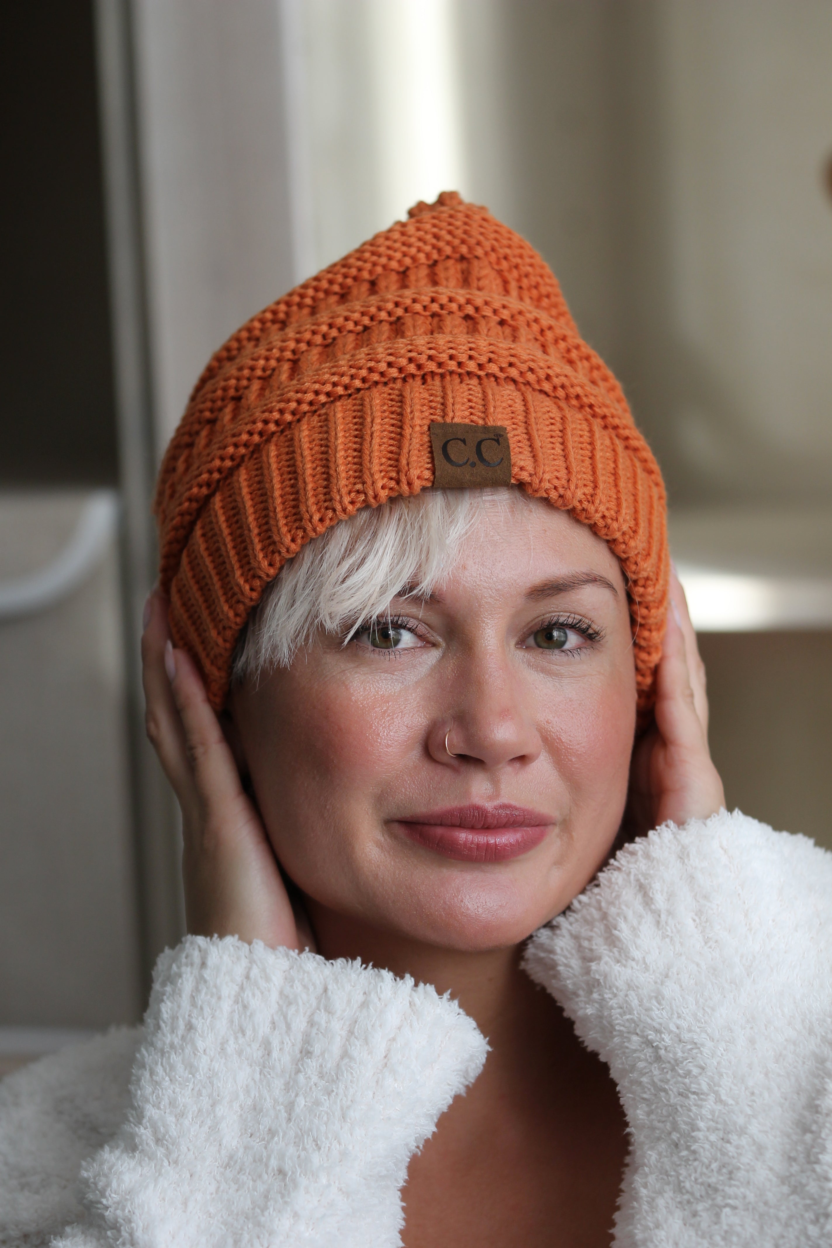Criss-Cross Knit Beanie