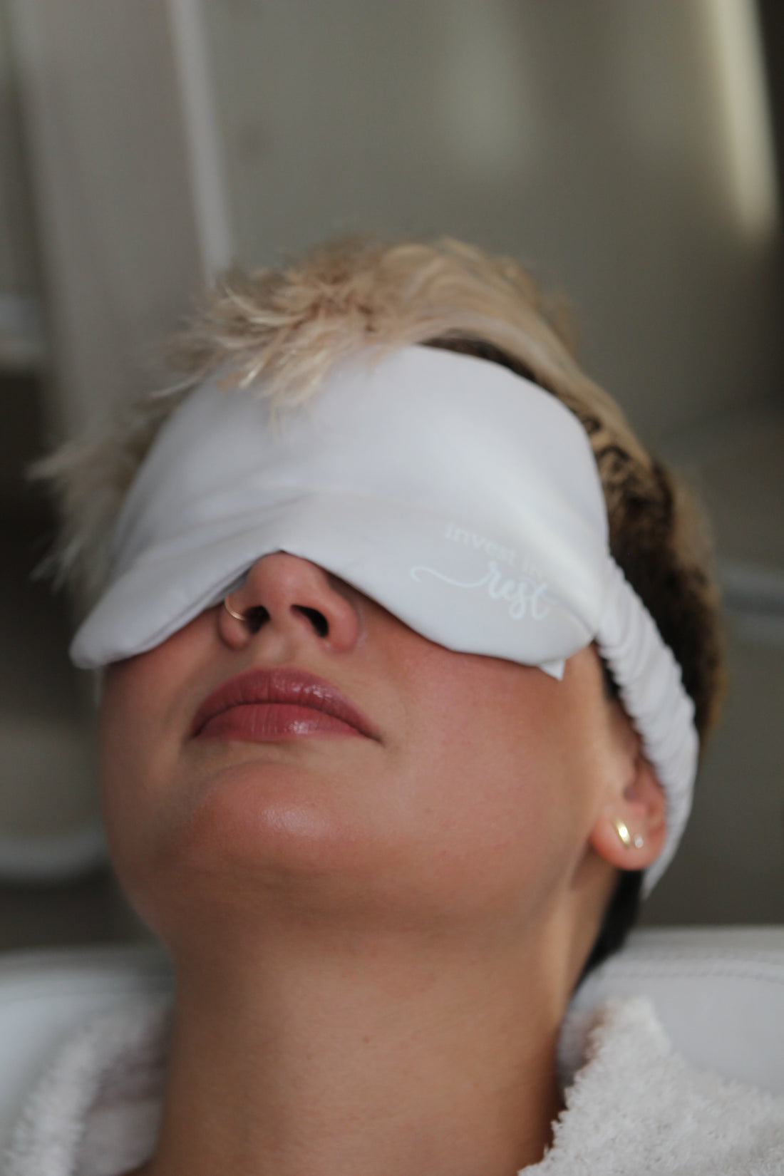 Satin Eye Mask Gray