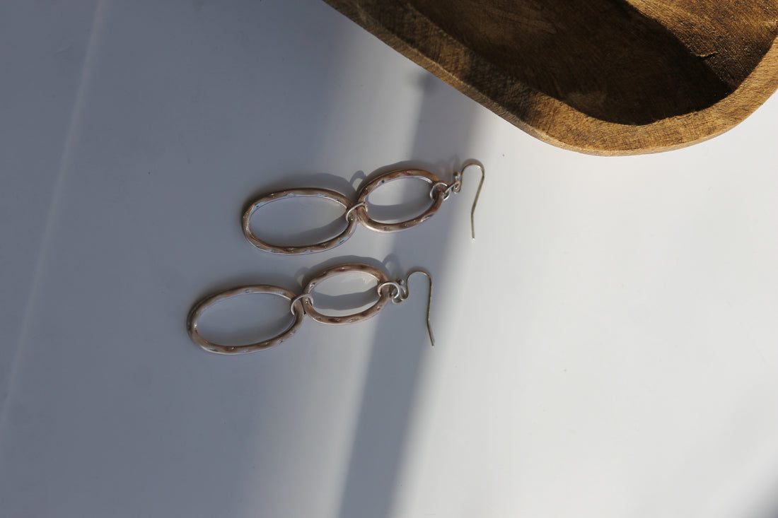 Silver Chain Link Earrings