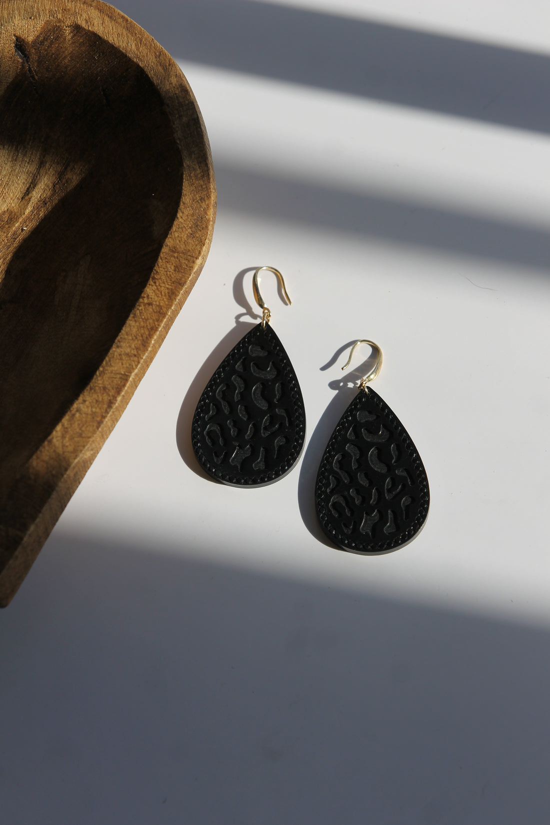 Black Drop Earrings