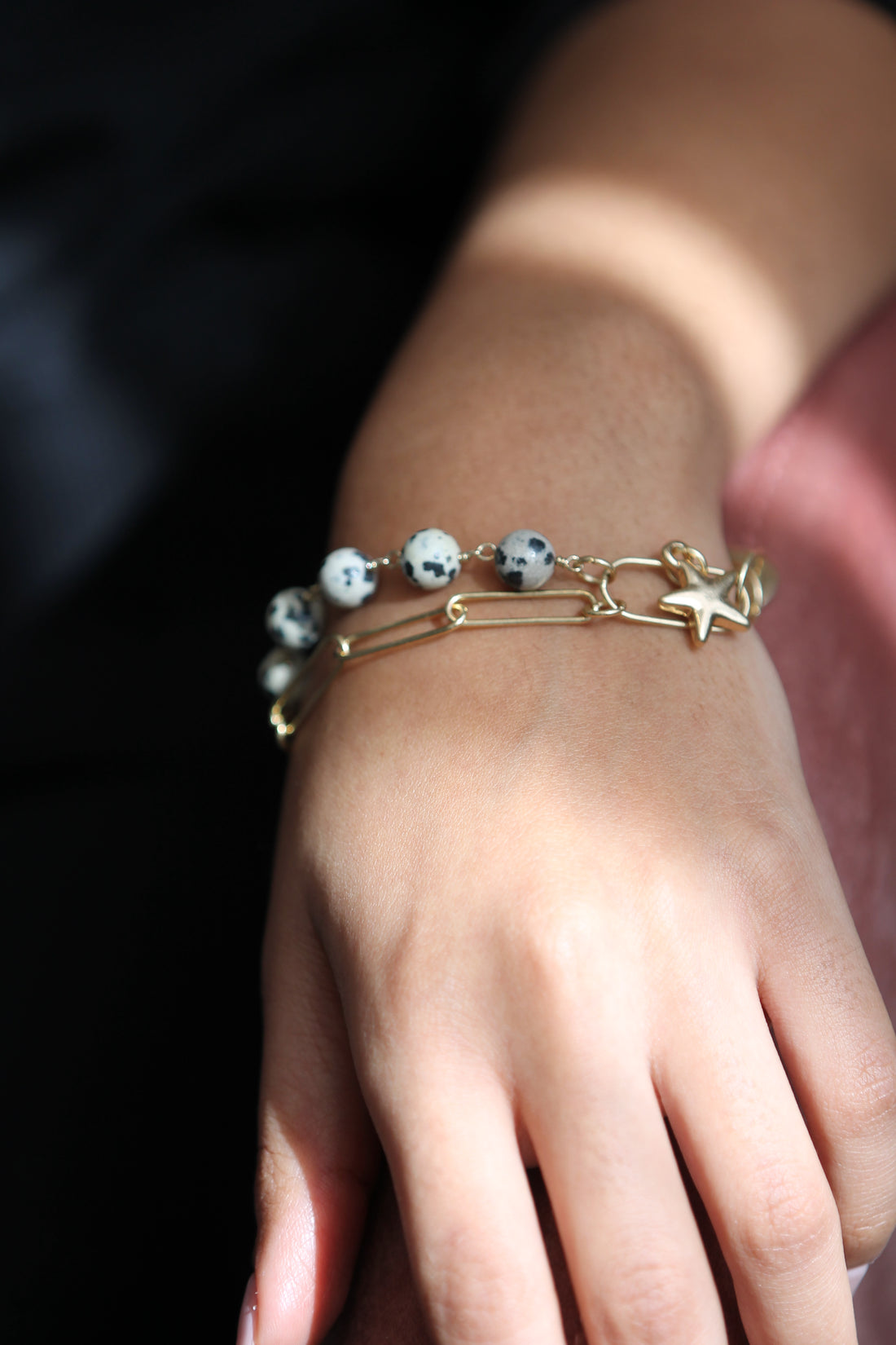 Gold Star Charm Bracelet