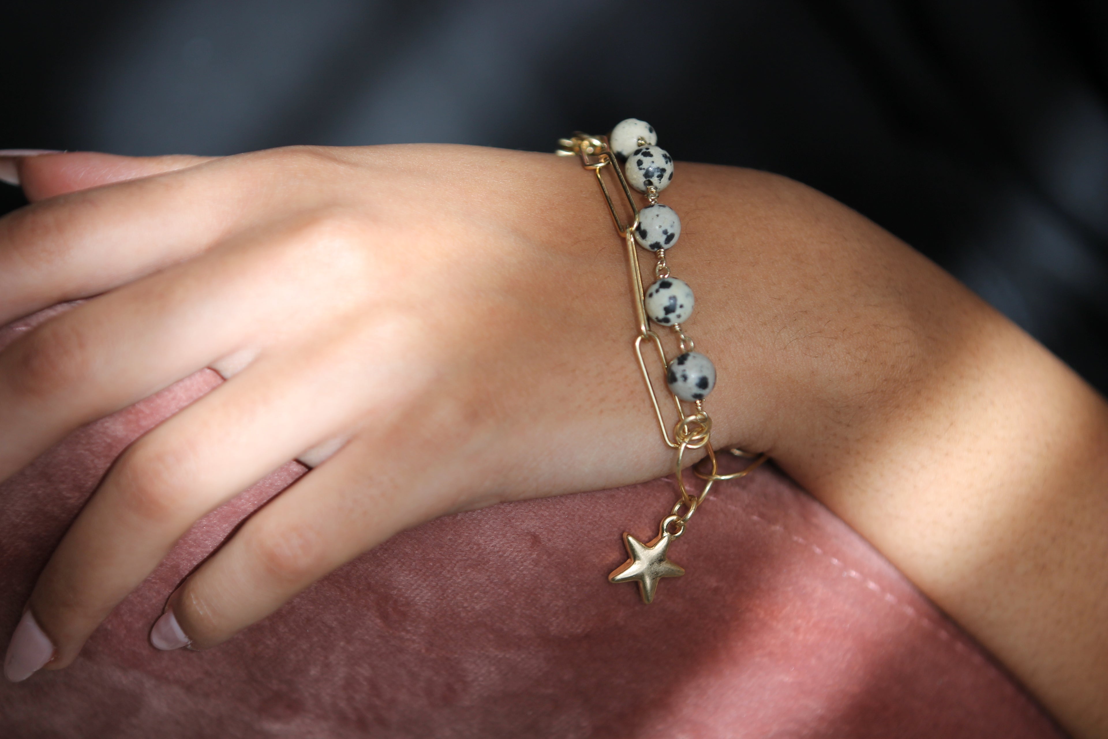 Pulsera Dije Estrella Dorada
