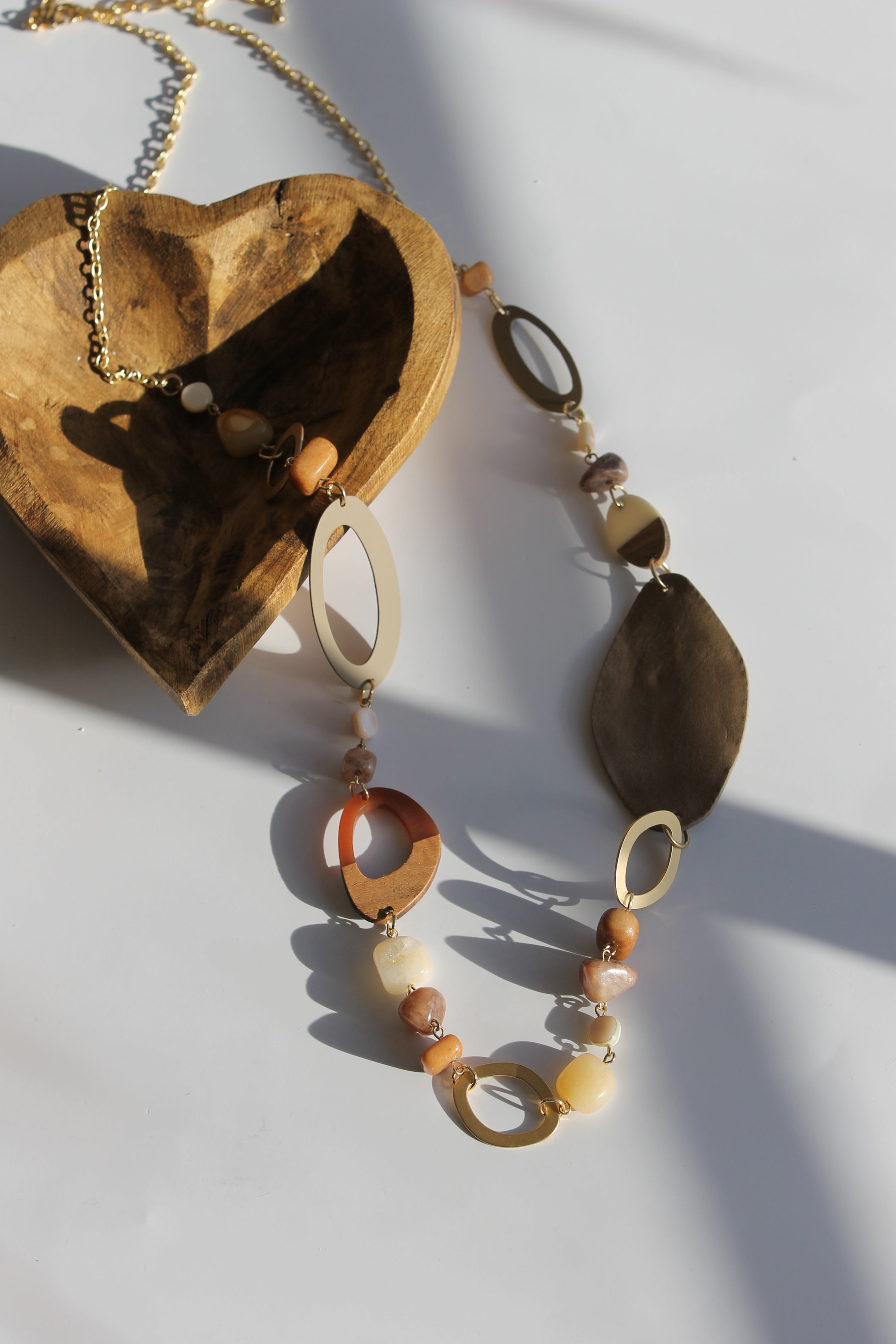 Long Stone Necklace