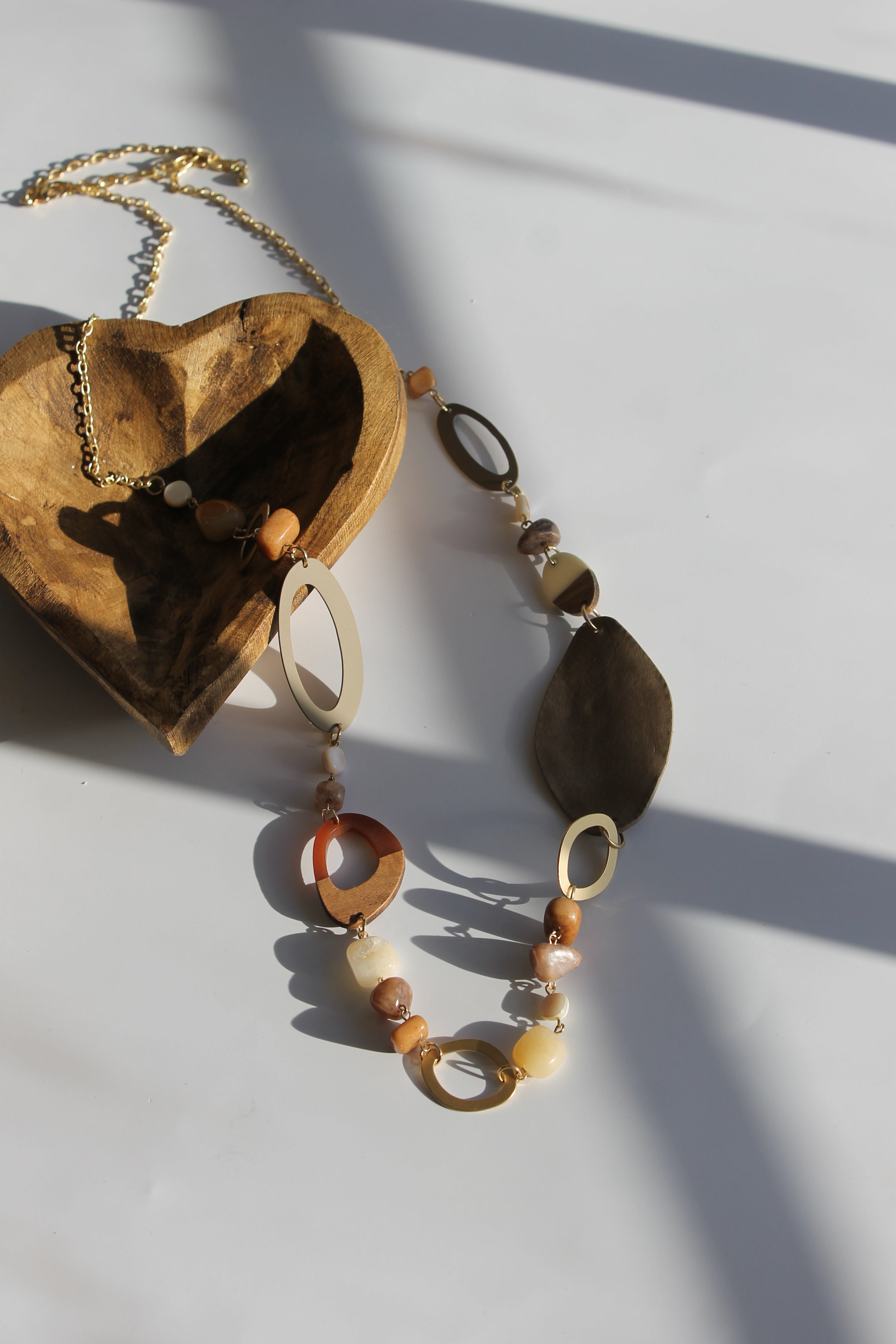 Long Stone Necklace