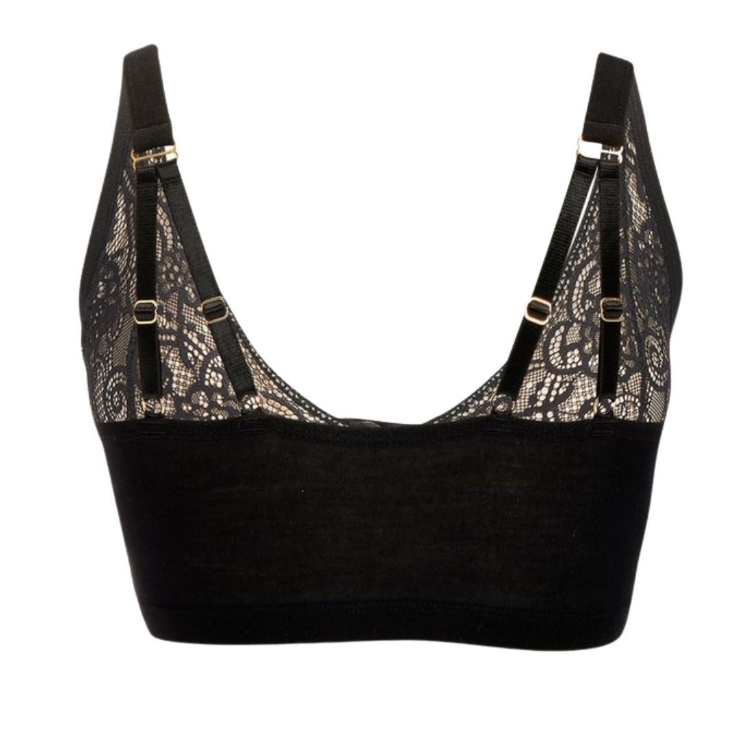JAIMELEE LACE CUP FRONT CLOSURE BRA Black - Hair With A Cause Oncology Boutique