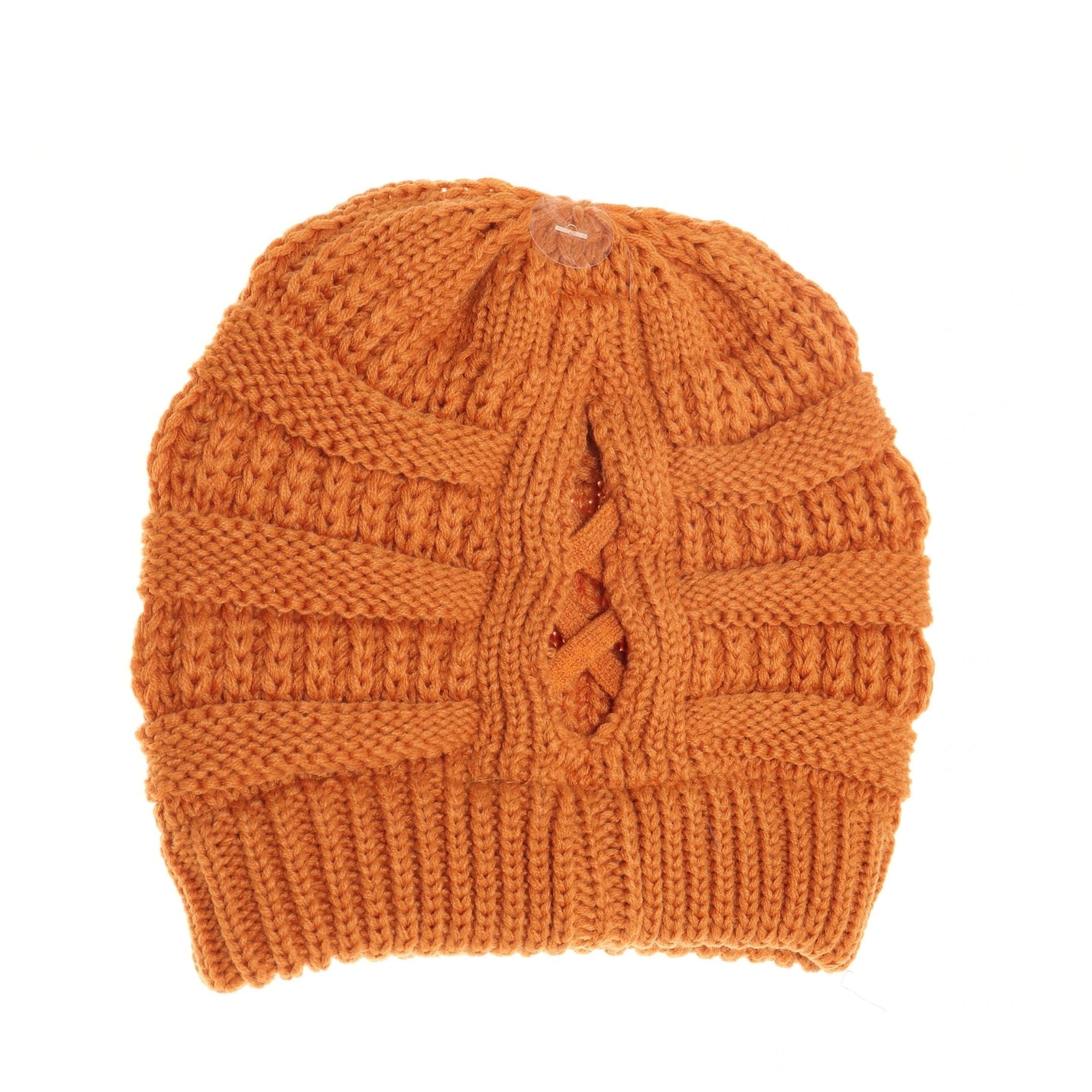 CRISS-CROSS KNIT BEANIE - Hair With A Cause Oncology Boutique