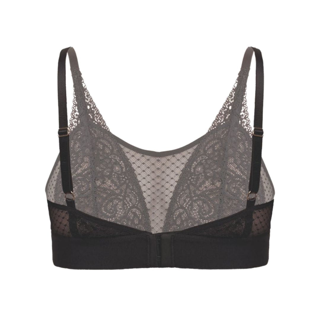 MAGGIE LACE BRALETTE Black - Hair With A Cause Oncology Boutique