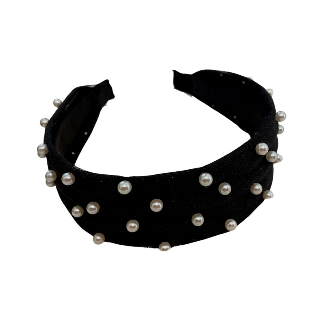 Pearl Denim Headband-Multiple Colors Available - Hair With A Cause   Oncology Boutique