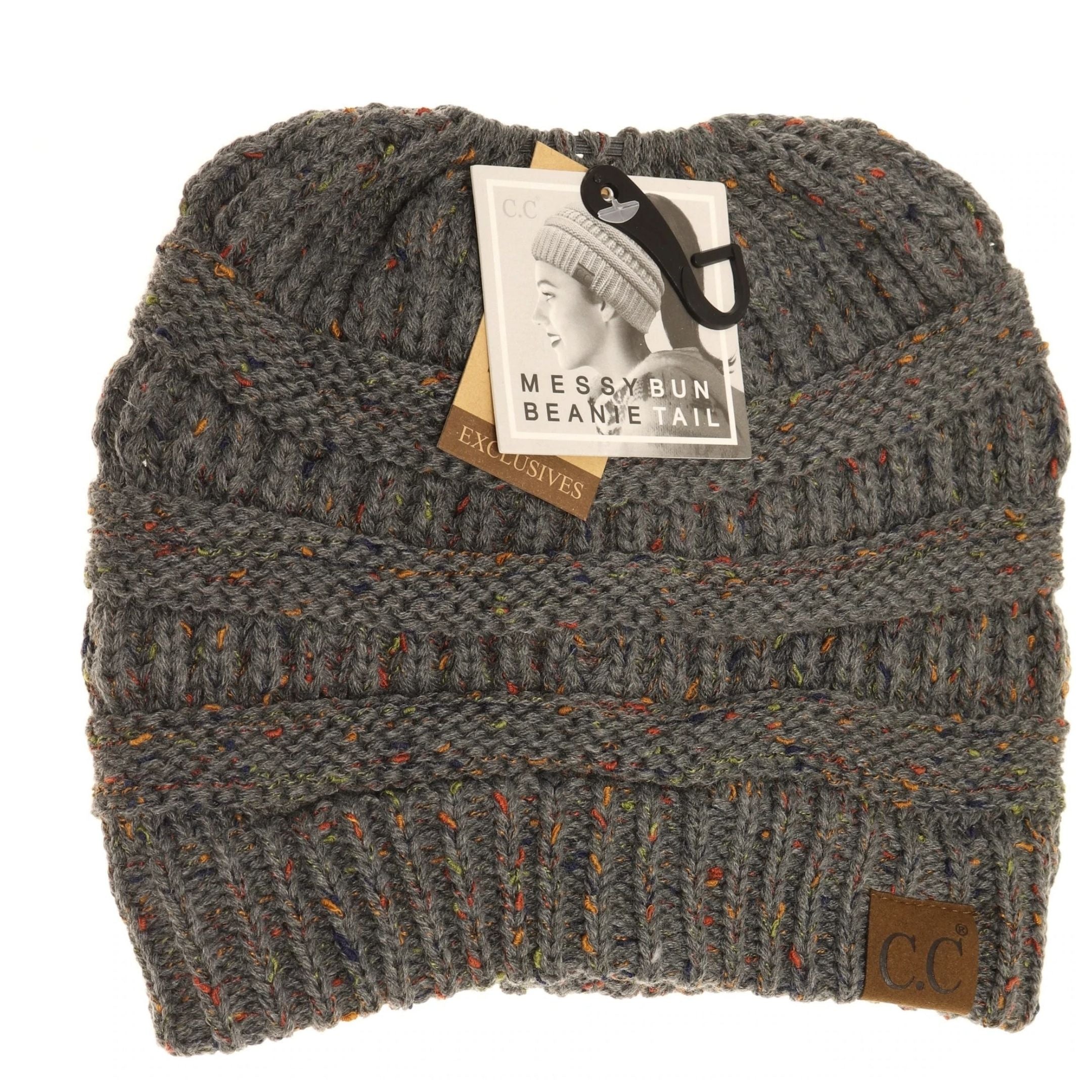 FLECKED BEANIE TAIL CC BEANIE - Hair With A Cause Oncology Boutique