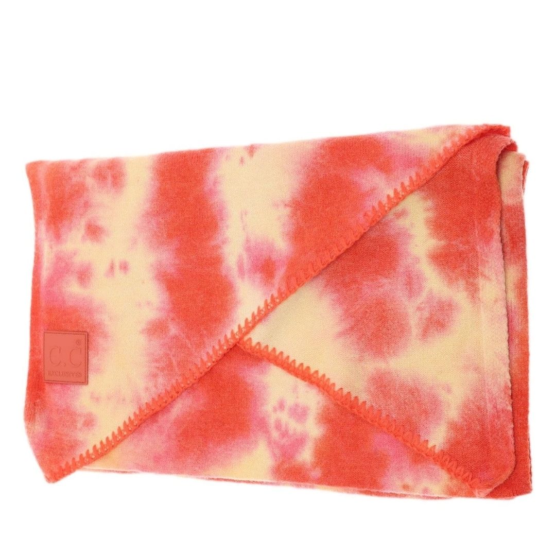 C.C Exclusives Tie Dye Orange Scarf - Hair With A Cause Oncology Boutique
