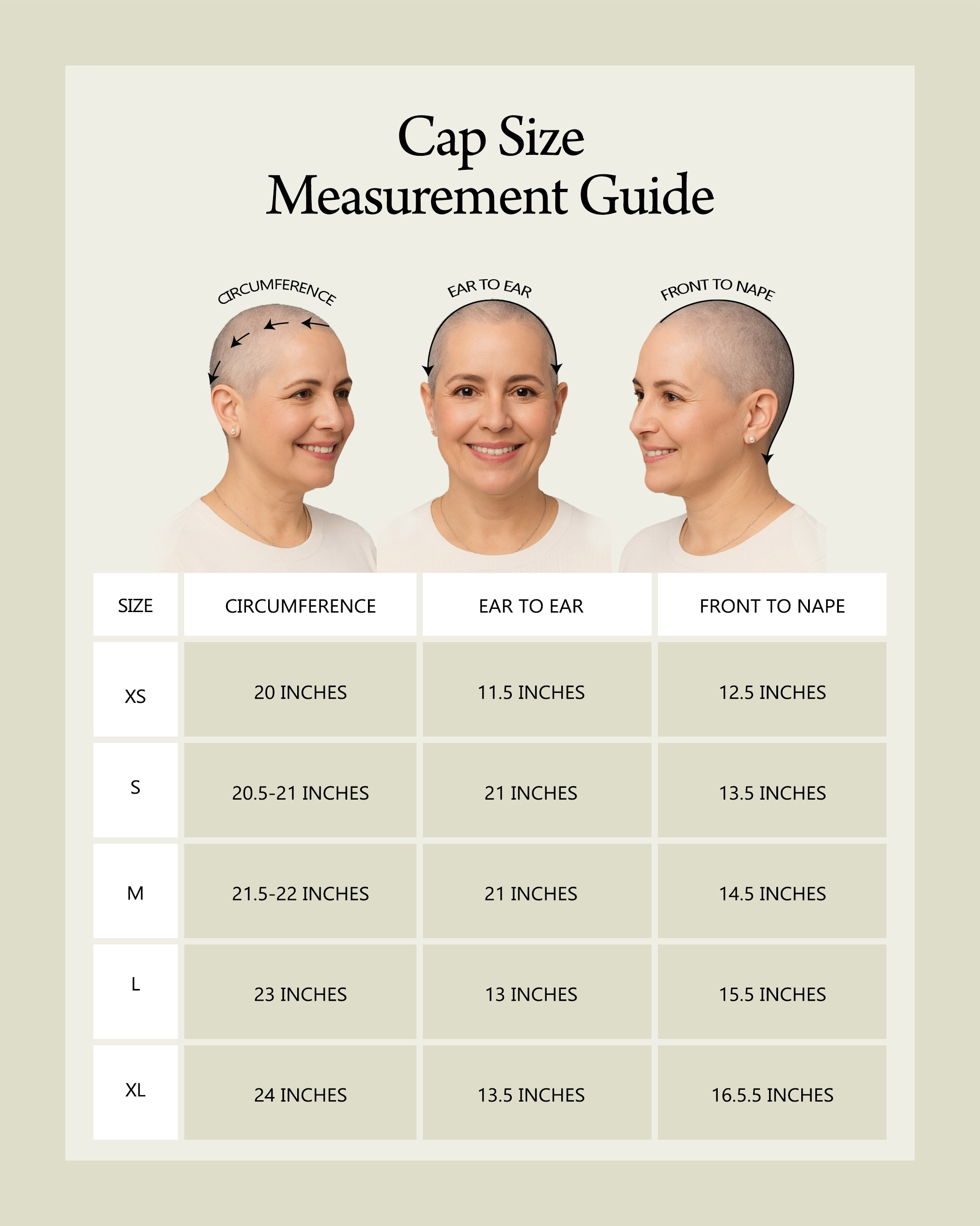 Cap Size Measurement Guide