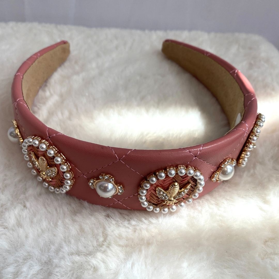 Leather Bee Headband -Multiple Colors Available - Hair With A Cause   Oncology Boutique     
