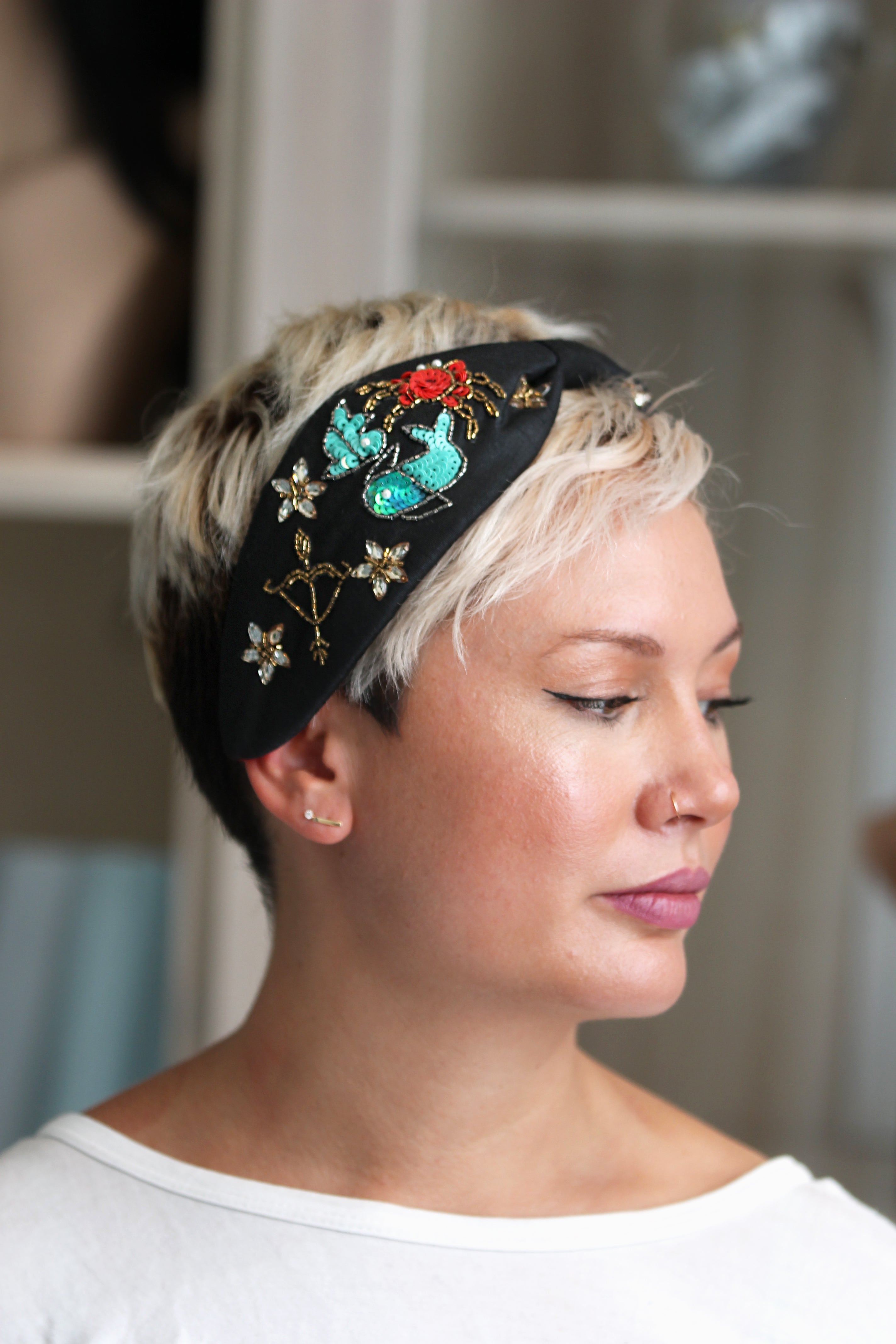 Embroidered Hairband