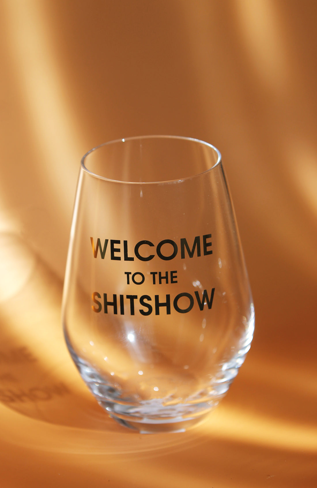 Welcome To The ShitShow Wine Glass