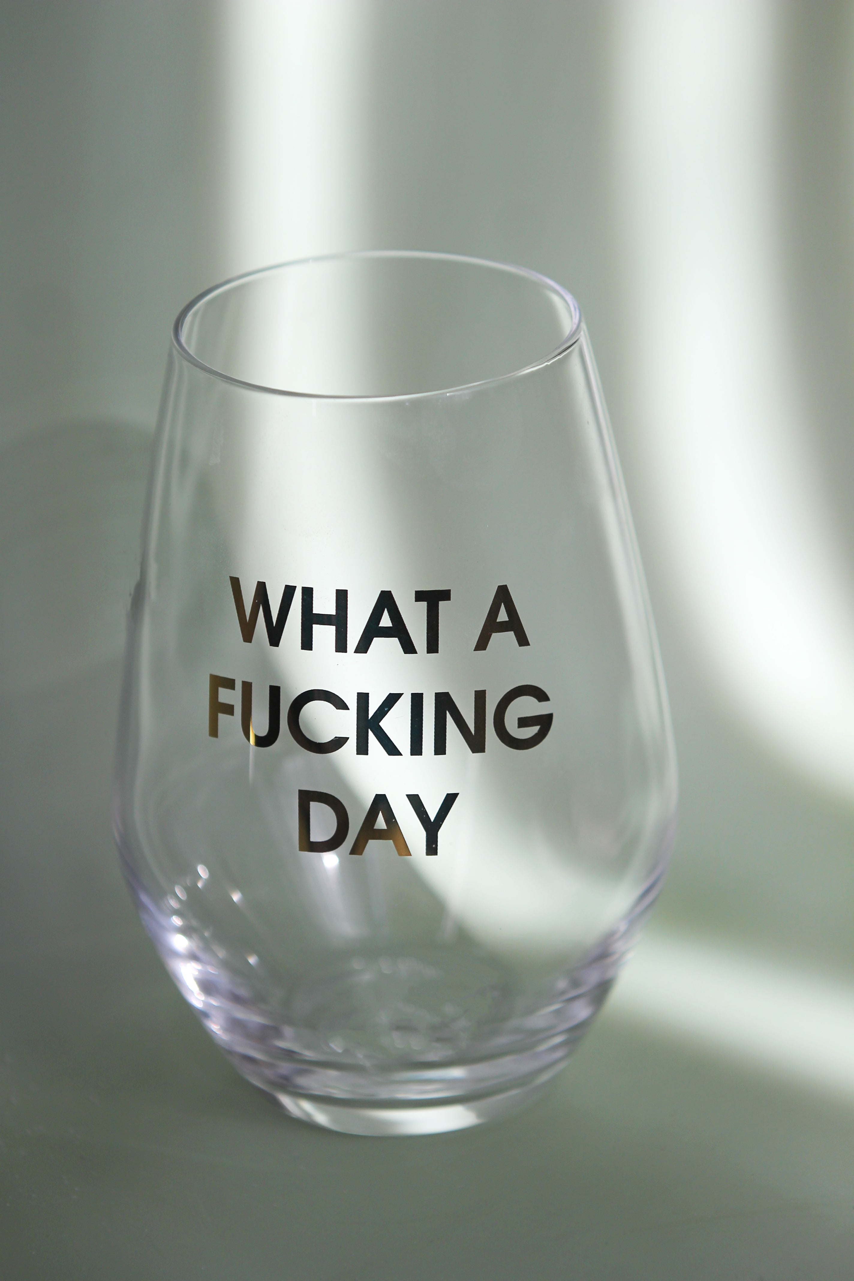 What A Fu**ing Day Wine Glass