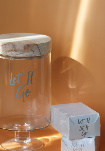 Let it Go Glass Jar