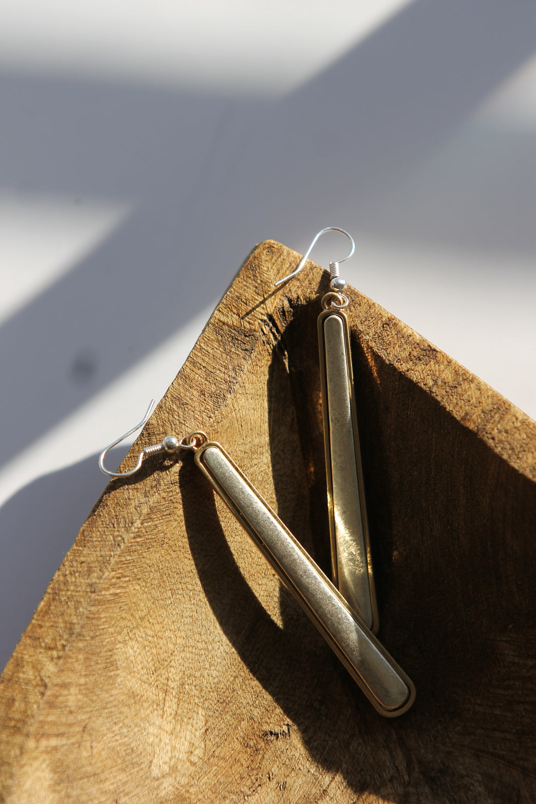 Drop Gold &amp; Silver Earrings