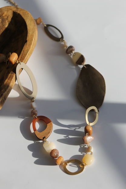 Long Stone Necklace