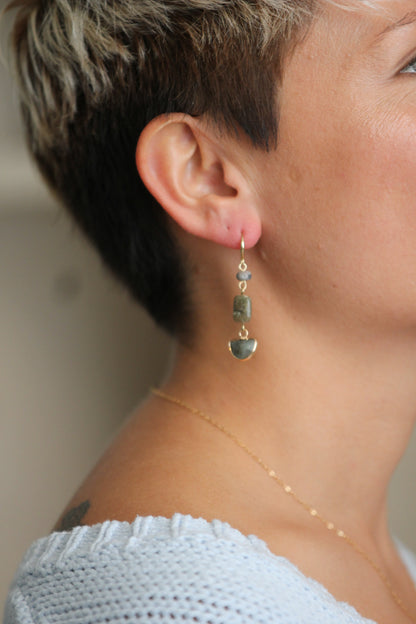 Multi Stone Earrings