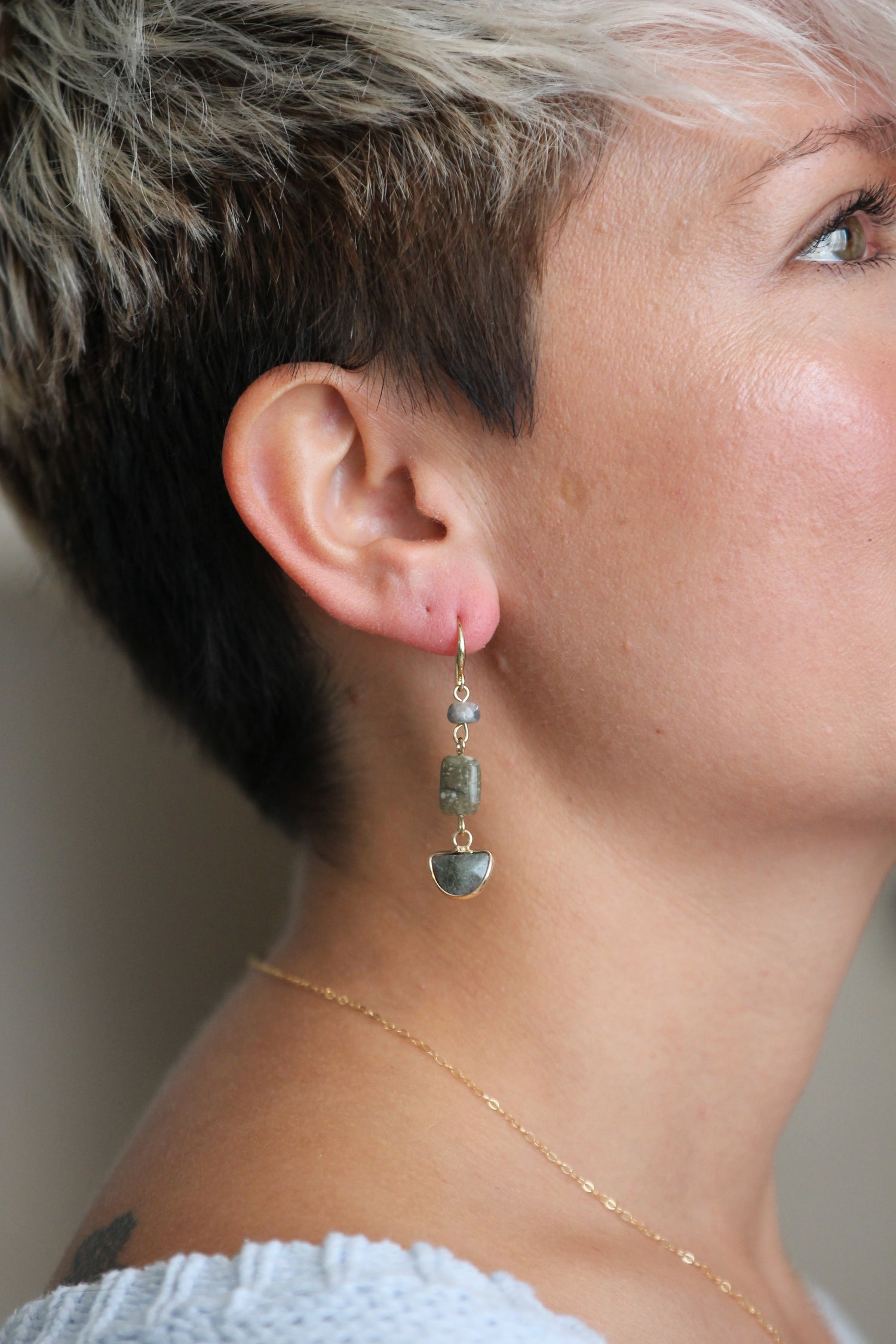 Multi Stone Earrings