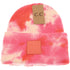 Tie Dye Beanie w/ Rubber Patch- Multiple Colors Available - Hair With A Cause   Oncology Boutique     
