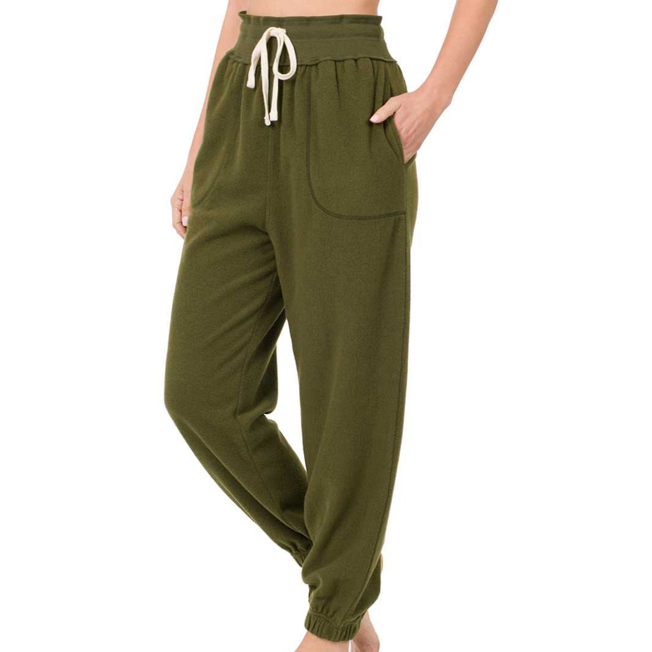 Pantalones jogger verde militar