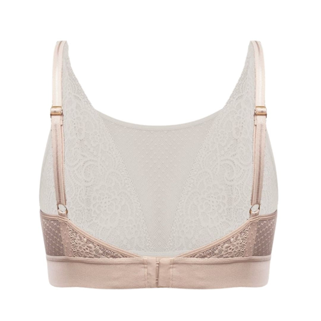 MAGGIE LACE BRALETTE Champagne - Hair With A Cause   Oncology Boutique     