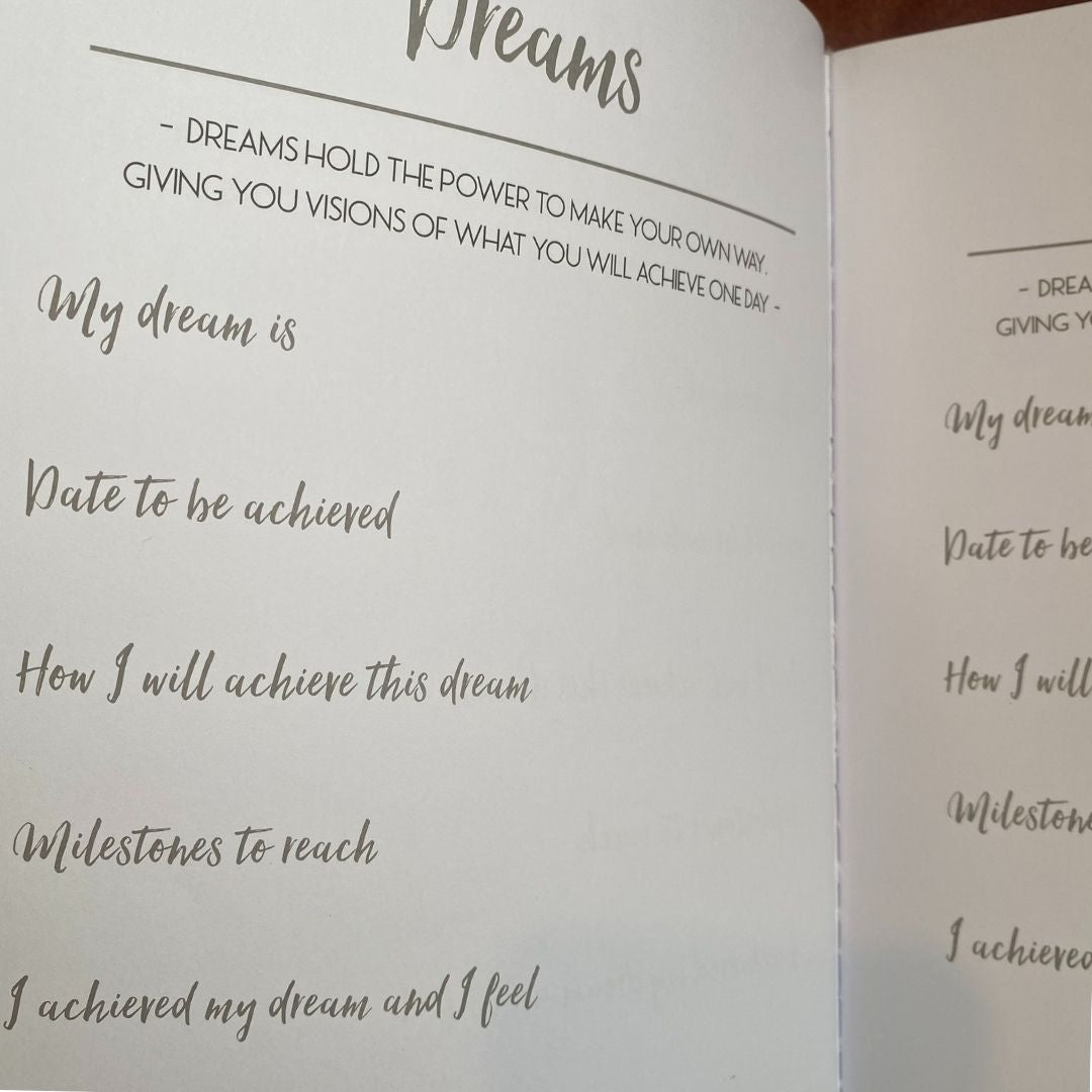 Dreams Leather Bound Journal - Hair With A Cause   Oncology Boutique