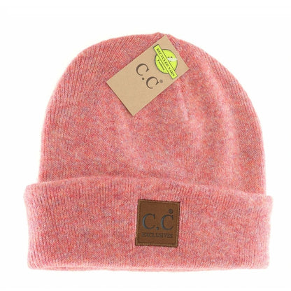 UNISEX SOFT RIBBED LEATHER PATCH C.C. BEANIE - Hair With A Cause   Oncology Boutique     