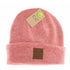 UNISEX SOFT RIBBED LEATHER PATCH C.C. BEANIE - Hair With A Cause   Oncology Boutique     