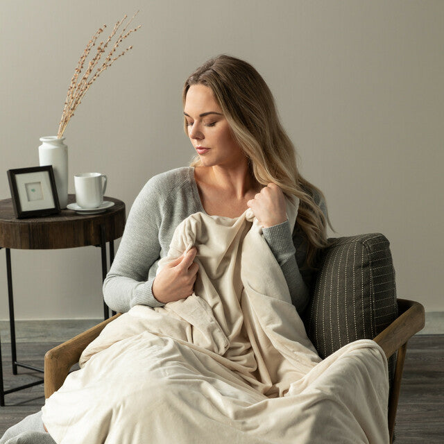 Weighted Throw Blanket - Hair With A Cause   Oncology Boutique     